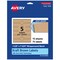 Avery Kraft Brown Wraparound Labels with Sure Feed, 1.5" x 7.75"